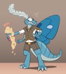  anthro arm_growth arthropod blue_body exoskeleton growth hi_res insect insect_wings kobold lepidopteran limb_growth male moth potion solo species_transformation standing transformation trevor-fox wings 