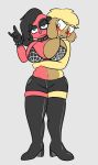  animal_crossing anthro blush breasts canid canine canis cherry_(animal_crossing) clothing conjoined domestic_dog duo female goldie_(animal_crossing) hi_res mammal nintendo skewedl0gic video_games 