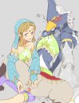  animal_genitalia anthro aooni avian beak blonde_hair blue_body blue_feathers blush breath_of_the_wild cloaca cloacal clothed clothing crossdressing duo feathers genitals hair hi_res humanoid hylian link male male/male nintendo revali rito sex size_difference small_dom_big_sub the_legend_of_zelda video_games 