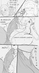  absurd_res anthro big_breasts big_penis blush bodily_fluids bovid breasts caprine cellphone deep_throat dialogue dreamy_pride duo fellatio female freckles fur genitals hi_res huge_breasts huge_penis lina_(dreamy_pride) livia_(dreamypride) male male/female mammal monochrome onomatopoeia oral penile penis phone saliva saliva_string sex sheep sound_effects text wool_(fur) 