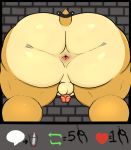 &lt;3 2020 anthro anus balls bdsm belly big_butt bondage bound bowser brick_wall bubble_butt butt clenched_teeth cocoronut exposed_butt genitals glory_hole graffiti humanoid_genitalia humanoid_penis koopa male mario_bros marker_(artwork) nintendo nipples pecs penis pink_penis rear_view scalie slightly_chubby solo spread_butt spreading stuck teeth traditional_media_(artwork) video_games wall_(structure) 