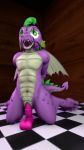  3d_(artwork) 4k 9:16 absurd_res anthro digital_media_(artwork) dildo dragon friendship_is_magic hasbro hi_res male my_little_pony reptile scalie sex_toy slit slit_play solo source_filmmaker spike_(mlp) sporealtair 