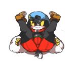  anthro belt big_pussy blush bottomwear butt camel_toe clothing crossgender embarrassed female genitals gloves handwear hat headgear headwear klonoa_(series) long_ears low_res pussy short_stack shorts solo spread_legs spreading thick_thighs tight_clothing unknown_artist video_games 