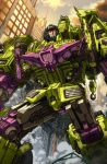  alex_milne caterpillar_tracks collaboration crane_(machine) decepticon devastator_(transformers) english_commentary espen_grundetjern frown glowing glowing_eyes insignia looking_up mecha no_humans science_fiction solo transformers 