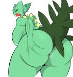  absurd_res anthro anus areola big_butt butt embarrassed fan_character female hi_res huge_butt inverted_nipples looking_at_viewer looking_back nintendo nipples plantedpot pok&eacute;mon pok&eacute;mon_(species) presenting presenting_anus presenting_hindquarters sceptile solo solo_focus spread_butt spreading video_games 