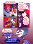  &lt;3 3:4 4_eyes absurd_res anthro avian bird clothed clothing comic demon dialogue duo english_text hazbin_hotel helluva_boss hi_res male male/male multi_eye owl red_eyes speach_bubble stolas_(vivzmind) text valentino_(vivzmind) 