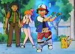  ash_ketchum brock misty pikachu pokemon 