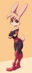  anthro clothing female hi_res lagomorph leporid mammal rabbit smile solo solratic 