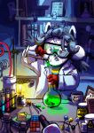  anthro clothed clothing hair hi_res mammal tem temmie_(undertale) text undertale video_games white_body 