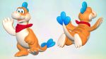  3d_(artwork) ambiguous_gender anthro cinnamoncookies digital_media_(artwork) hi_res mario_bros neckerchief nintendo plessie simple_background solo super_mario_3d_world video_games 