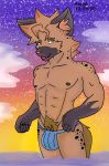  absurd_res anthro fer hi_res hyaenid male mammal solo spotted_hyena 