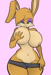  anthro archie_comics bedroom_eyes big_breasts bike_shorts bottomwear bottomwear_pull breast_grab breast_squish breasts bunnie_rabbot clothing clothing_pull curvy_figure female hand_on_breast hayakain hi_res hourglass_figure huge_breasts lagomorph leporid licking mammal narrowed_eyes nipple_fetish nipple_lick nipple_play nipple_suck nipples nude pinup pose rabbit seductive shorts shorts_pull solo sonic_the_hedgehog_(archie) sonic_the_hedgehog_(comics) sonic_the_hedgehog_(series) squish sucking teasing tongue tongue_out 