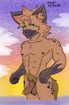  absurd_res anthro fer hi_res hyaenid male mammal solo spotted_hyena 
