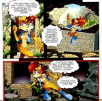  anthro archie_comics boots butt chipmunk clothing comic curvy_figure edit english_text exhibitionism female flexible footwear ground_squirrel hair hi_res mammal nipples nude outside red_hair rodent sally_acorn sciurid solo sonic_the_hedgehog_(archie) sonic_the_hedgehog_(comics) sonic_the_hedgehog_(series) steven_butler text topwear vest 