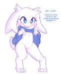  &lt;3 &lt;3_eyes 2020 3_toes 4_fingers anthro big_eyes blue_clothing blue_eyes blue_pupils blue_sweater blue_text blue_topwear blush blush_lines bottomless cave_story cheek_tuft clothed clothing colored dialogue digital_drawing_(artwork) digital_media_(artwork) digitigrade english_text eyelashes facial_scar facial_tuft feet female fingers flat_chested floppy_ears front_view full-length_portrait fur fur_tuft genitals head_tuft holding_clothing holding_object humanoid_genitalia humanoid_pussy in_heat inviting iris lagomorph looking_at_viewer lop_ears mammal milklapine mimiga monotone_body monotone_ears monotone_fur monotone_tail nipples open_mouth open_smile outline partially_clothed pink_nipples pink_pussy pink_tongue portrait presenting pupils purple_outline pussy raised_clothing raised_sweater raised_topwear scar short_tail simple_background smile solo standing sue_sakamoto sweater text thin_eyebrows toes tongue topwear tuft video_games white_background white_body white_ears white_fur white_tail 