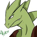  2020 44vex anthro brown_clothing clothing green_body headshot_portrait icon low_res male nintendo pok&eacute;mon pok&eacute;mon_(species) portrait sceptile signature solo vex_(44vex) video_games white_body 