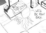  2020 44vex anthro bedroom big_claws claws computer desk english_text furniture hi_res high-angle_view laptop male monochrome nintendo pok&eacute;mon pok&eacute;mon_(species) sceptile sketch sleeping solo text vex_(44vex) video_games 