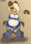  anthro belly big_belly big_breasts breasts clothed clothing domestic_cat felid feline felis female foxball gatto_(kitty_pride) hair happy hi_res lying mammal on_front overweight overweight_anthro overweight_female partially_clothed pride_(disambiguation) smile solo standing 