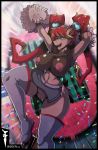  big_breasts boots bottomwear breasts cheering cheerleader clothing dancing dnp101 female footwear genitals hi_res highlights_(coloring) nintendo nipples nude panties pigtails pok&eacute;mon pok&eacute;mon_(species) pom_poms pussy skirt sport team_rocket underwear video_games zoroark 