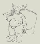  anthro belly big_belly big_breasts breasts clothing crossgender domestic_cat felid feline felis female fishing_rod fours_(artist) genitals gloves handwear hi_res mammal overweight overweight_anthro overweight_female pussy solo sonic_the_hedgehog_(series) thetroon thick_legs 