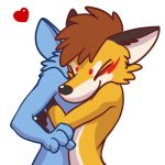  &lt;3 1:1 2020 4_fingers alpha_channel ambiguous_gender anon anthro anthro_focus biped black_ears black_nose blue_body blue_fur brown_hair canid canine cheek_tuft countershade_torso countershading digital_drawing_(artwork) digital_media_(artwork) duo embrace eyebrows eyes_closed faceless_ambiguous faceless_anthro faceless_character facial_markings facial_tuft fingers fox fur hair happy head_markings hug lunlunfox lunlunfox_(character) male male_focus mammal markings multicolored_body multicolored_fur nude red_heart red_markings short_hair side_view simple_background smile solo_focus standing three-quarter_view transparent_background tuft white_countershading white_eyebrows ych_(character) yellow_body yellow_fur 