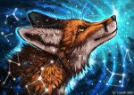  2020 canid canine digital_media_(artwork) flashw fox headshot_portrait mammal portrait red_fox smile 
