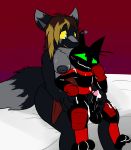  &lt;3 2020 3_toes 4_claws anthro anthro_on_anthro balls black_balls black_claws black_eyes black_nose black_penis blonde_hair blue_eyes blush bodily_fluids brown_hair canid canine canis cartoon_network claws clothing cum cum_on_arm cum_on_chest cum_on_hand cum_on_leg cum_on_penis domestic_cat duo erection fangs felid feline felis female female_on_bottom fist fluffy fluffy_tail genital_fluids genitals glans gloves gradient_background green_sclera grey_nose hair hand_on_leg hand_on_thigh handjob handwear hi_res holding_penis interspecies larger_anthro larger_female legpads legwear looking_at_another looking_down looking_pleasured male male/female male_on_top mammal mao_mao:_heroes_of_pure_heart motion_lines nude on_bottom on_lap on_top open_mouth penile penis pink_glans reach_around red_background red_cape red_clothing red_gloves red_legwear red_scarf sabrina_wolfe scarf sex sheriff_mao_mao_mao simple_background sitting size_difference smaller_anthro smaller_male smile sweat toes ultilix wolf yellow_sclera 