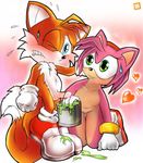  amy_rose canine female fox gloves male mammal miles_prower multiple_tails orange_box paint paint_can penis sega sonic_(series) sonic_team tails unknown_artist 