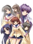  clannad fujibayashi_kyou furukawa_nagisa hinoue_itaru ibuki_fuuko ichinose_kotomi key miyazawa_yukine sakagami_tomoyo seifuku tagme 