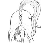  1:1 anatomically_correct anatomically_correct_anus anatomically_correct_genitalia anatomically_correct_pussy animal_genitalia animal_pussy anus butt couldnotparseline equid equine equine_anus equine_pussy female feral genitals hi_res horse looking_at_viewer mammal monochrome presenting presenting_hindquarters presenting_pussy pussy raised_tail rear_view solo teats 