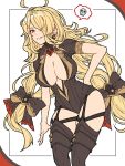  1girl black_eyes blonde_hair breasts cleavage_cutout clothing_cutout granblue_fantasy highres ll_0109 predator_(granblue_fantasy) 