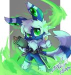 2020 3_toes 4_fingers :3 ambiguous_gender anthro arms_bent big_eyes biped blue_body blue_fur book claws closed_smile clothed clothing daww feet finger_claws fingers fire fur generation_6_pokemon gingy_k_fox green_eyes looking_at_viewer magic meowstic mouth_closed nintendo pokemon pokemon_(species) raised_finger robe robinstic_(robinstic) shaded signature smile solo standing straight_legs toes white_body white_fur wide_stance 