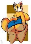  absurd_res aggressive_retsuko ailurid anthro big_breasts big_butt breasts butt female from_behind_position groping_butt hi_res kingretrokirby looking_back mammal rear_view red_panda retsuko sanrio sex solo thick_thighs 