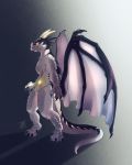  absurd_res anthro claws digitigrade drackonthanri dragon hi_res horn scales solo wings zhanbee 