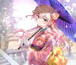 hololive kimono momosuzu_nene nishizawa umbrella 