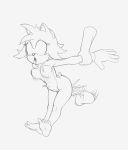  abdominal_bulge amy_rose anthro bodily_fluids bouncing_breasts breasts cum cum_inside disembodied disembodied_hand eulipotyphlan feet female fours_(artist) genital_fluids genitals hedgehog holding_arm looking_pleasured mammal monochrome penis rough_sex sex solo sonic_the_hedgehog_(series) tears vaginal 