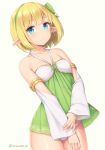  2020 blonde_hair blue_eyes clothed clothing elf female hair humanoid humanoid_pointy_ears not_furry panties sand-rain simple_background solo underwear white_background 
