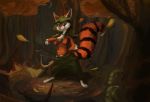  anthro breasts clothed clothing dota female hi_res hoodwink_(dota) mammal nat_127 nipples rodent sciurid solo video_games 