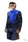  anthro bulge captain_stryker clothing conditional_dnp male mammal mink moodyferret mustelid musteline science_fiction solo tenting uniform 