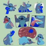  ... 1:1 2021 ? alien antennae_(anatomy) balls belly blue_body blue_claws blue_fur blue_nose blush bodily_fluids claws comic confusion da~blueguy disney experiment_(lilo_and_stitch) fur genitals happy internal licking lilo_and_stitch notched_ear oral_vore organs portrait saliva sharp_teeth size_difference stitch_(lilo_and_stitch) stomach teeth tongue tongue_out unknown_species vore 