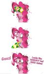  2020 absurd_res burn_marks burned comic dialogue english_text equid equine eyewear female fire fire_in_hair friendship_is_magic glasses grievousfan hair hasbro hi_res horse mammal my_little_pony novelty_glasses pink_hair pinkie_pie_(mlp) pony simple_background solo text white_background 