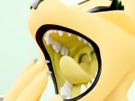  2019 3d_(artwork) anthro black_lips black_nose boyonomo catia_(boyonomo) claws digital_media_(artwork) eyelashes female lips mammal mouth_shot open_mouth simple_background solo solo_focus teeth tongue uvula yawn yellow_body yellow_tongue 