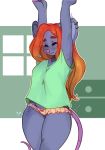  anthro clothing ear_piercing ear_ring female geeflakes hair hi_res mammal mouse murid murine panties piercing rodent solo underwear 