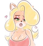  &lt;3 activision anthro bandicoot big_breasts breasts cleavage clothed clothing crash_bandicoot_(series) female hair mammal marsupial simmsyboy solo tawna_bandicoot video_games 