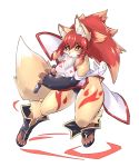  2020 5_fingers alpha_channel anthro canid canine female fingers fox green_eyes hair hi_res holding_object holding_sword holding_weapon looking_at_viewer mammal melee_weapon open_mouth red_hair sakamata_orca simple_background solo sword transparent_background weapon 