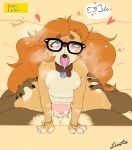  &lt;3 absurd_res animal_genitalia animal_pussy anthro bodily_fluids breasts canid canine canine_pussy canis cinnamon_(nonamoth) collar cum cum_inside domestic_dog duo eyewear felid female female_penetrated genital_fluids genitals glasses hi_res lion liontaro male male/female male_penetrating male_penetrating_female mammal on_bottom on_lap on_top pantherine penetration pussy reverse_cowgirl_position sex size_difference slightly_chubby sweat taro tongue tongue_out vaginal vaginal_penetration 