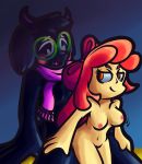  age_difference anthro apple_bloom_(mlp) bedroom_eyes blush bouncing_breasts breasts crossover deltarune duo female friendship_is_magic hasbro hi_res male male/female my_little_pony narrowed_eyes older_male qwertyjack ralsei seductive video_games younger_female 