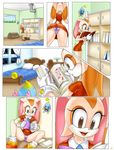  amy_rose cheese_the_chao comic cream_the_rabbit greenhand sega sonic_team 