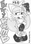  canine cristmas cum_on_hand fox furry_bomb holiday_dressed mammal miles_prower mitsuharu_takura plain_background sega solo sonic_(series) sonic_team tails unknown_artist white_background 