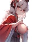 azur_lane breast_hold breasts gei_daipf horns kimono no_bra nurnberg_(azur_lane) 